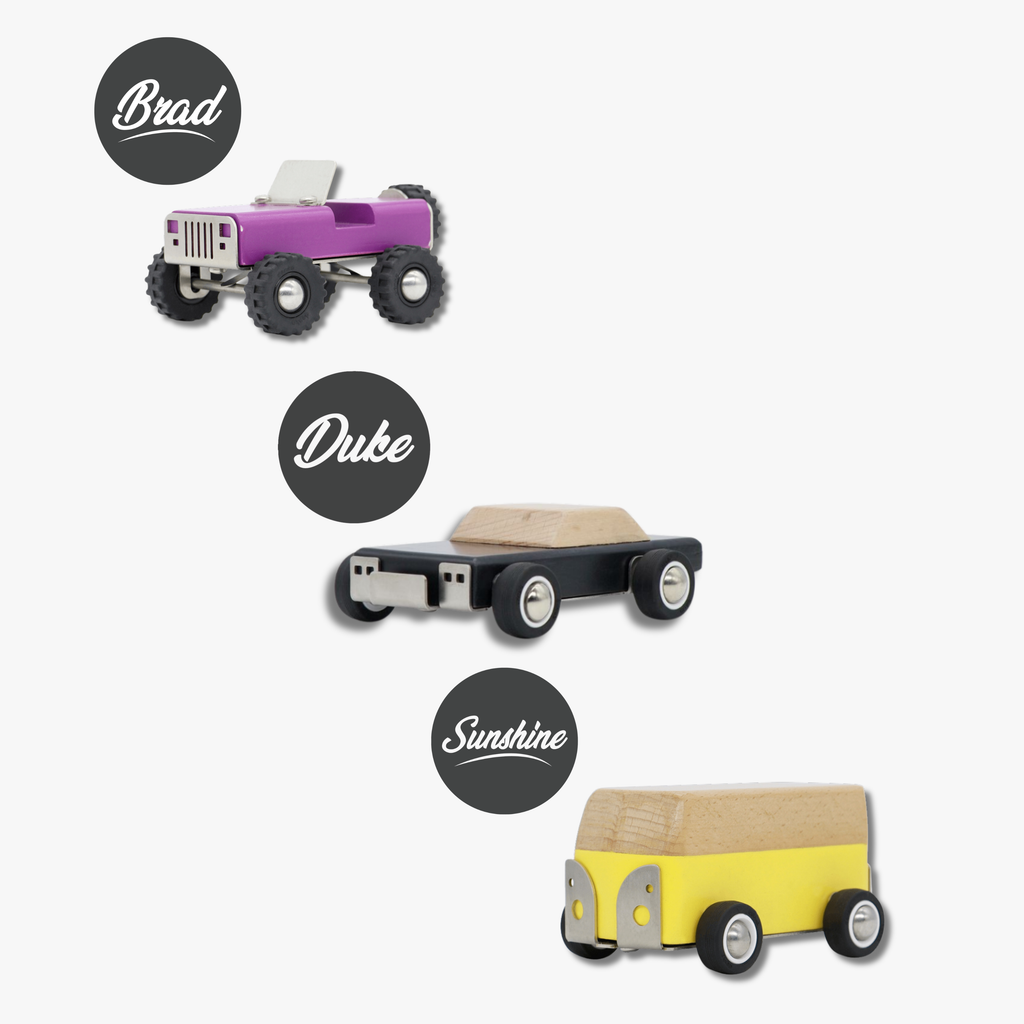 3-Car Bundle: Brad, Sunshine & Duke