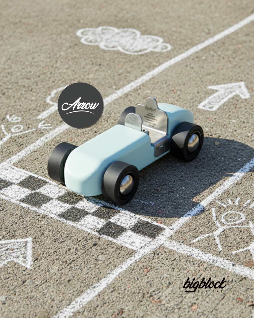 Arrow | Silver Arrow Wooden Race Car – Classic Wooden Collector Car