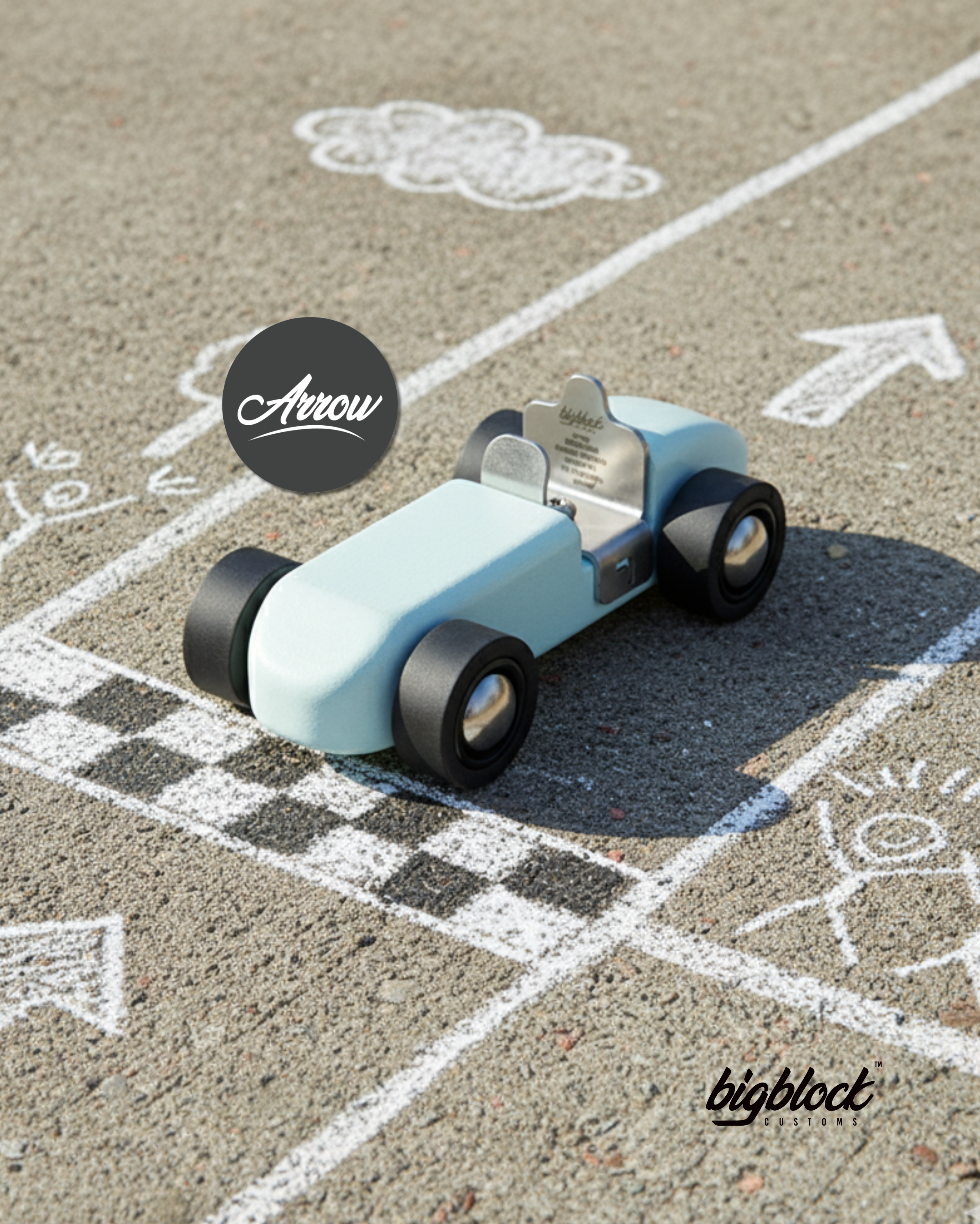 Arrow | Silver Arrow Wooden Race Car – Classic Wooden Collector Car