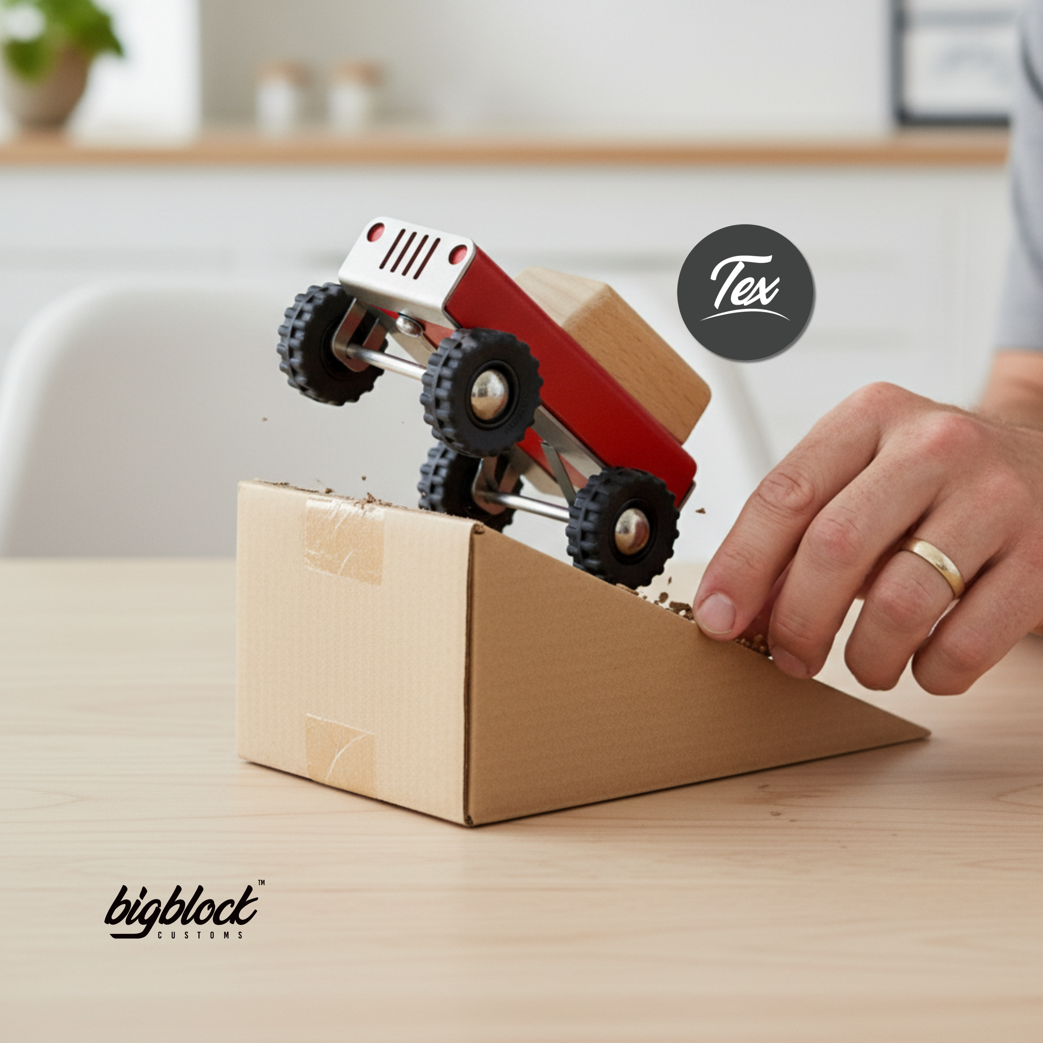 Tex | Wrangler Wooden Truck – Rugged Wooden Collector Car