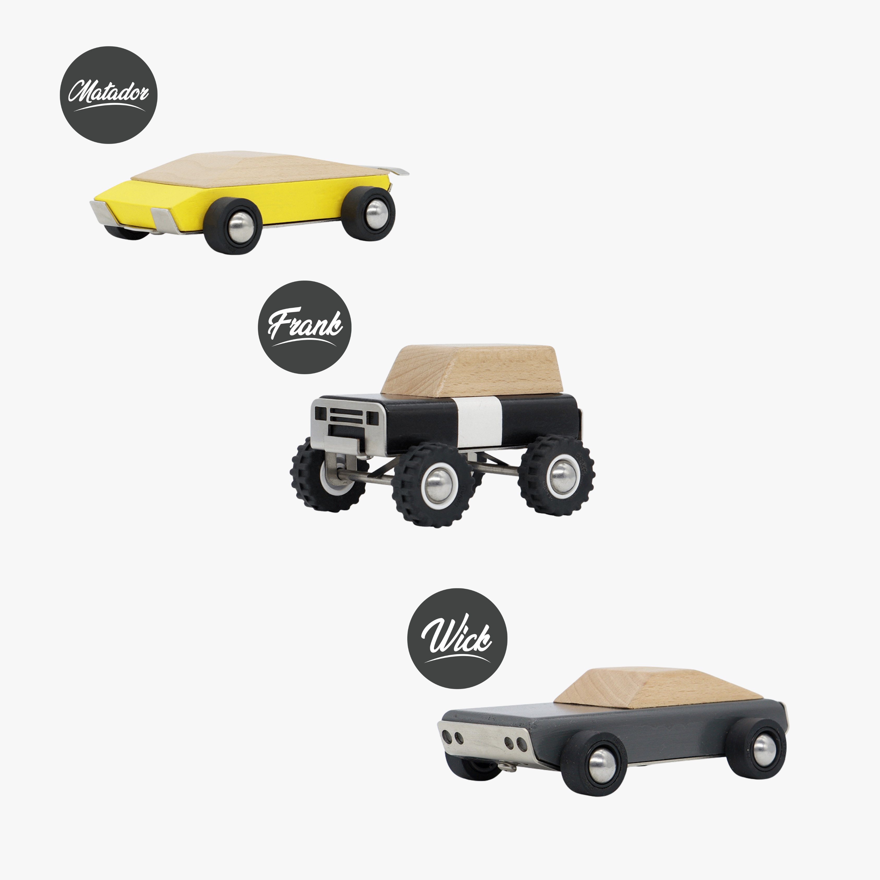 3-Car Bundle: Matador, Wick & Frank