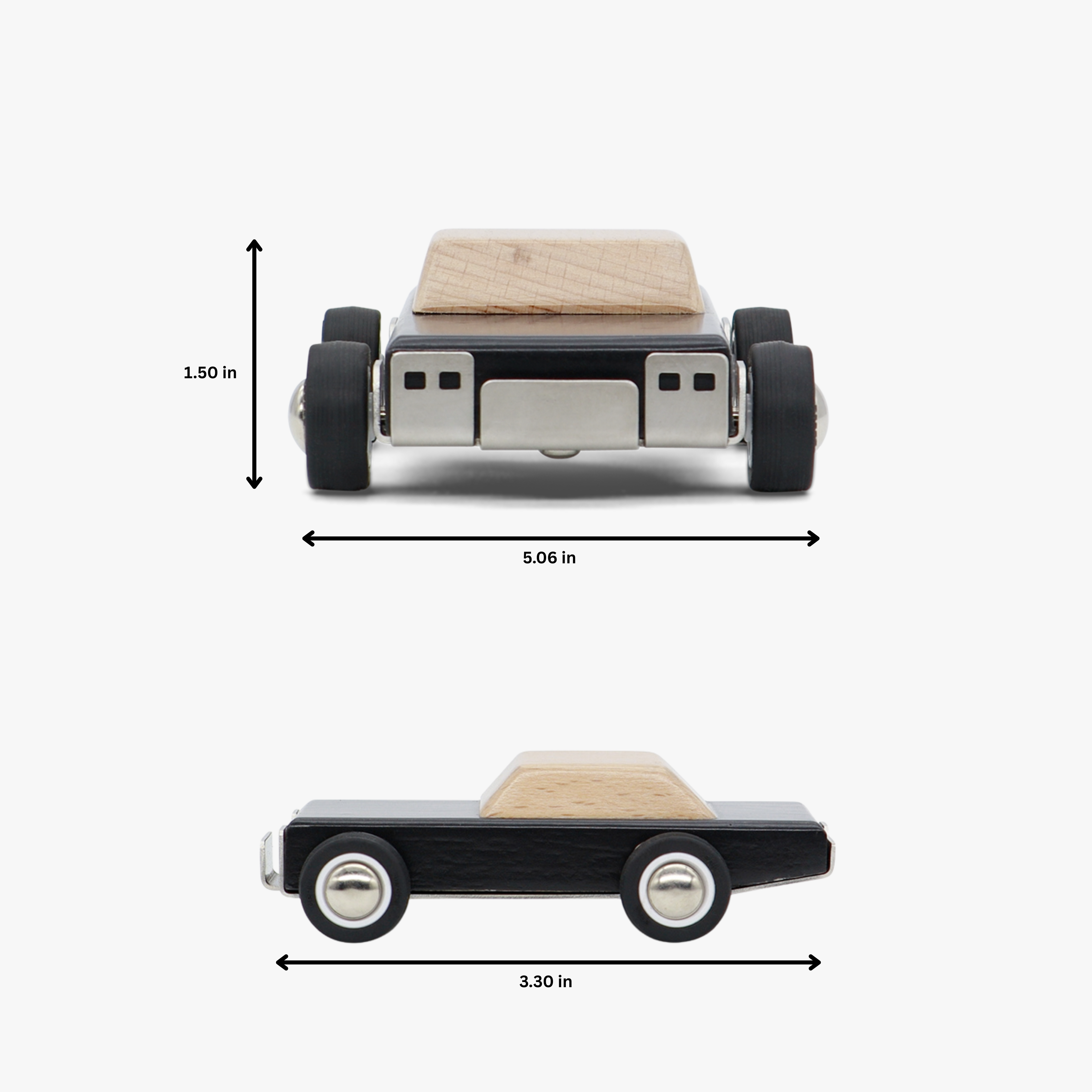Duke | Charger Wooden Toy Car – Handcrafted Muscle Car Collectible